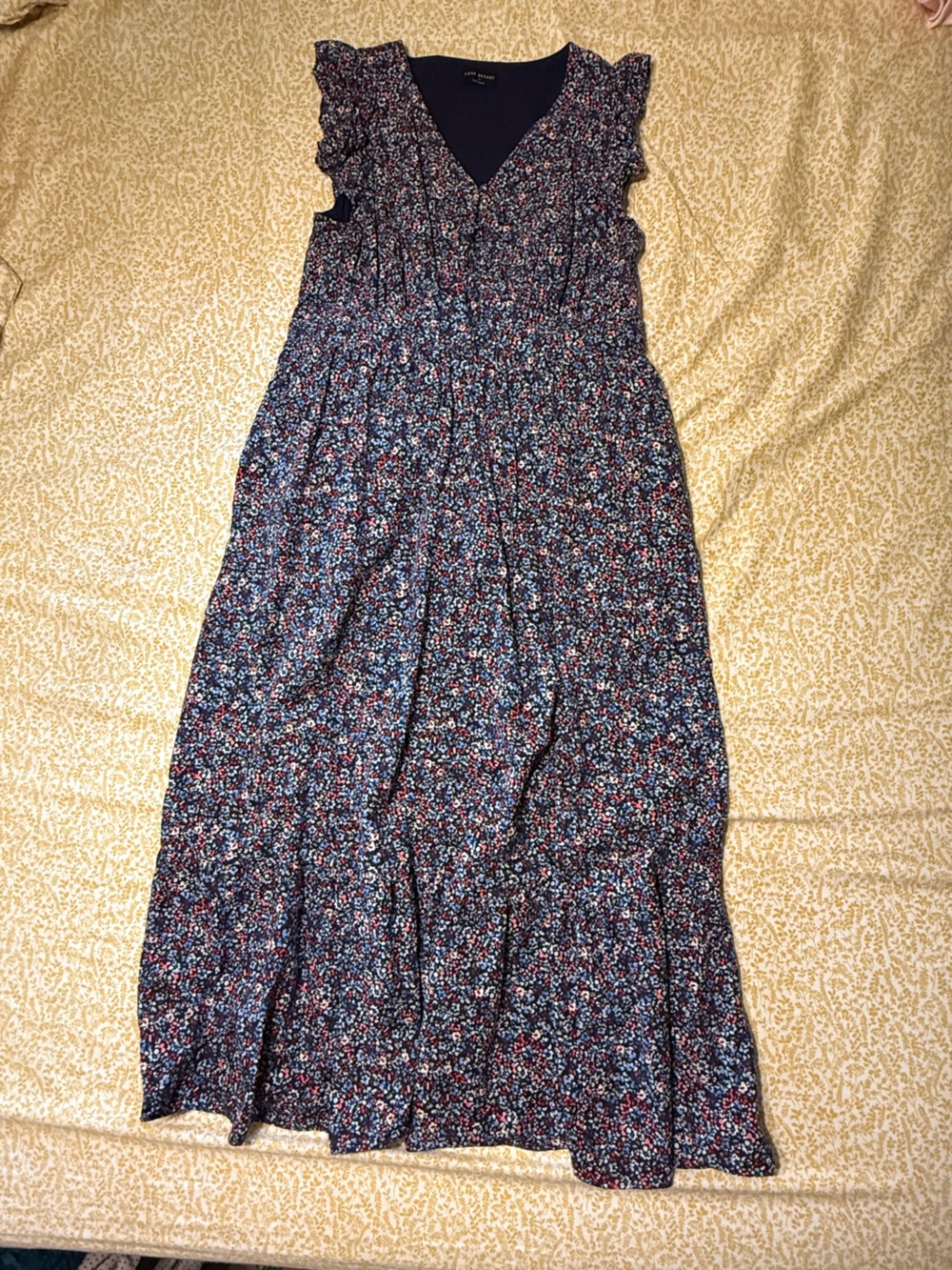 Lane Bryant Navy Floral Maxi Dress
